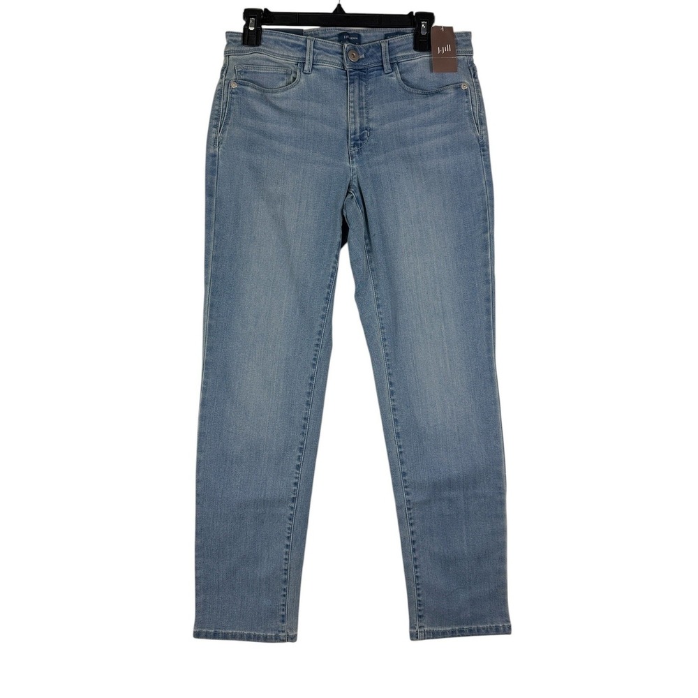 J. Jill Slim Ankle Jeans Montreal Wash Authentic Fit Light Blue Denim Size 6 NEW